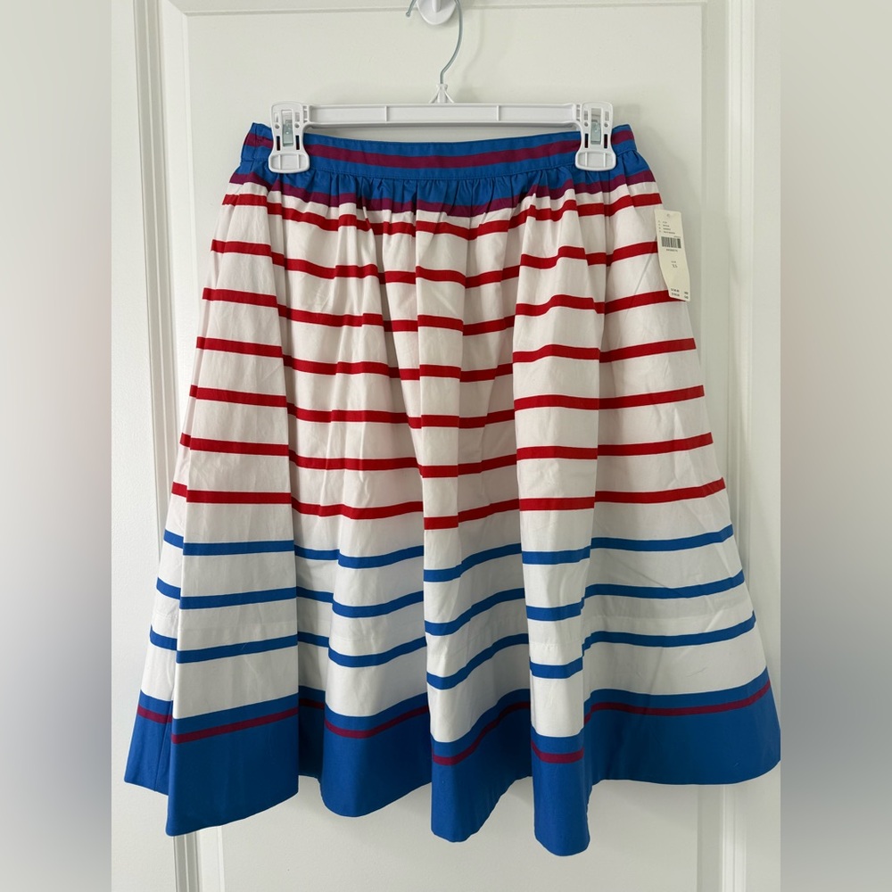 NWT Anthropologie Maeve The Jacie Poplin Printed Knee-Length Skirt Sz XS - Picture 7 of 13